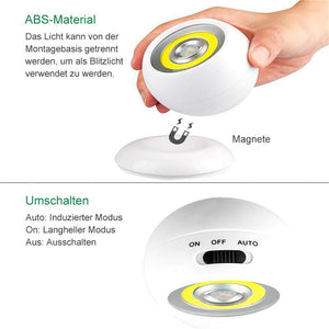 Abnehmbares LED-Sensorlicht mit USB-Aufladung