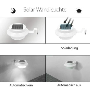 Solarbetriebene Dachrinnenlichter