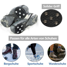 Laden Sie das Bild in den Galerie-Viewer, 🏃🧗🚶Universal Schneeschuh Spikes rutschfeste Schuhe Abdeckung für Winter
