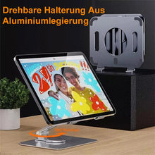 Laden Sie das Bild in den Galerie-Viewer, Faltbare Und drehbare iPad-Halterung Aus Aluminiumlegierung
