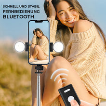 Laden Sie das Bild in den Galerie-Viewer, Neuer Stativständer 6 in 1 Bluetooth Selfie Stick
