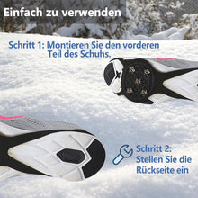 Laden Sie das Bild in den Galerie-Viewer, 🏃🧗🚶Universal Schneeschuh Spikes rutschfeste Schuhe Abdeckung für Winter
