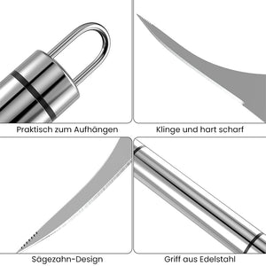 Garnelenschäler aus Edelstahl