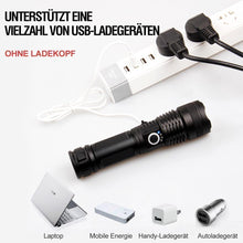 Laden Sie das Bild in den Galerie-Viewer, P50 Ladeleuchte Taschenlampe
