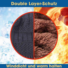 Laden Sie das Bild in den Galerie-Viewer, Warme Strickmütze mit Schal(Damen und Herren)
