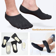 Laden Sie das Bild in den Galerie-Viewer, Atmungsaktive, unsichtbare Baumwollsocken mit fünf Fingern（5 Paar）
