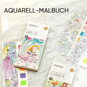 🎅Aquarell-Malbuch im Taschenformat🎄🎁