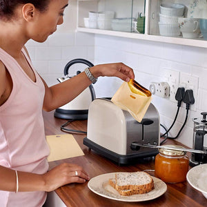 Bequee Antihaft Toastabags für Mikrowelle,  Wiederverwendbar, 5er-Paket