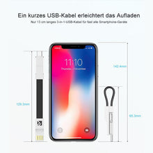 Laden Sie das Bild in den Galerie-Viewer, 3-in-1 Keychain Ladekabel
