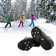 Laden Sie das Bild in den Galerie-Viewer, 🏃🧗🚶Universal Schneeschuh Spikes rutschfeste Schuhe Abdeckung für Winter
