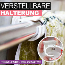 Laden Sie das Bild in den Galerie-Viewer, Nagelfreie verstellbare Stangenhalter (2 Stück)
