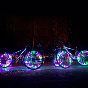 Fahrrad-Rad-Lichtstreifen