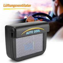 Laden Sie das Bild in den Galerie-Viewer, Sonnenenergie-getriebene Ventilator für das Auto
