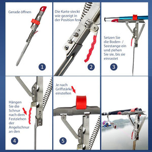 Automatischer Feder-Angelrutenhalter