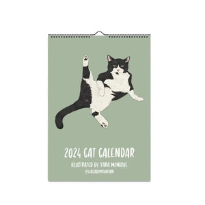 Katzenwandkalender 2024