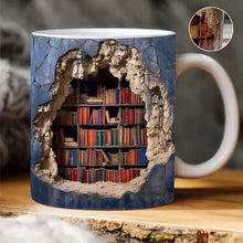 Laden Sie das Bild in den Galerie-Viewer, 3D-Bücherregal-Tasse
