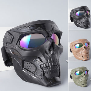 Radfahren Harley Goggles Totenkopfmaske