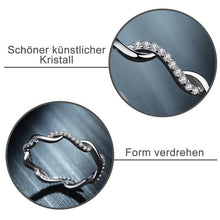 Laden Sie das Bild in den Galerie-Viewer, Verdrehen-Ring，Twist-Ring，Diamant-Ring
