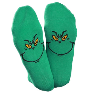 Monstersocken mit Grünhaarigem Muster